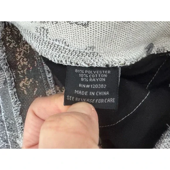 Rebel Vengeance Skull Skeleton floral cargo Tapestry Pants sz 32 gothic punk - Picture 3 of 9